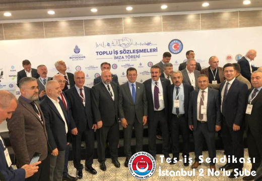 İBB başkanımız Ekrem İmamoğlu Türk İş Genel başkanımız Ergün Atalay ile Teş iş yönetimi